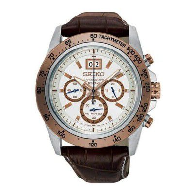 Seiko Analog White Dial Mens Watch-SPC246P1