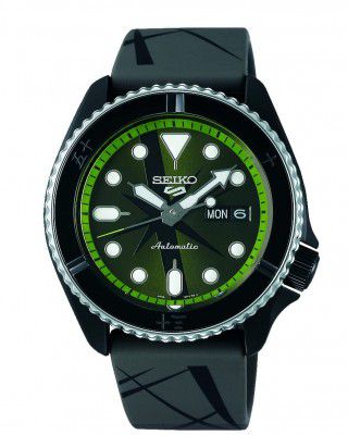 SEIKO New 5 Sports Analog Green Dial Mens Watch-SRPH67K1