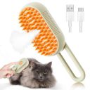 Self Cleaning Slicker Brush, Pet Grooming Shedding Brush for Dogs and Cats - Easy to Remove Loose Undercoat, Pet Massaging Tool Suitable for Pets with Long or Short Hair (White)...