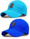 SELLORIA Brand Soft Cotton Adjustable Unisex Cap Quick Drying Sun Hat Protection for Men and Women (Freesize) Baseball Caps (Pack of 2)...