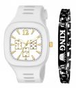 SELLORIA Square Shape Analog Silicon Strap Stylish Designer Watch Kids Watch for Boys...