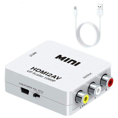 Sellrito HDMI to RCA, HDMI to AV, 1080P HDMI with USB Charge Cable