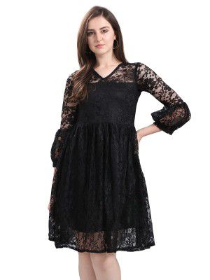Selvia Women Knee Length Dress