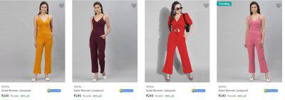 Selvia Women's Jumpsuits Upto 91% Off | Start at ₹211