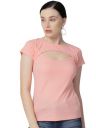 Selvia Women's Regular Fit Knitted Crop T-Shirt...