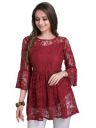 Selvia Women's Russel Net Fit and Flare Standard Length Top...
