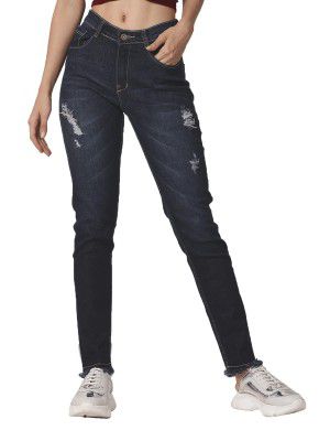 Selvia Wome's Cotton Spandex Regular Fit Jeans