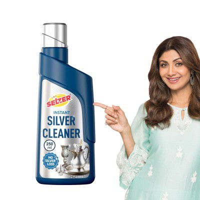 Selzer Instant Silver Cleaning Liquid, Silver Dip Instant Silver Cleaner For Jewellery, 250ml (Pack of 1)