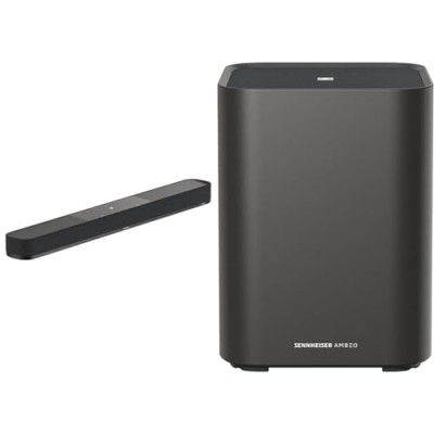 Sennheiser AMBEO Soundbar Plus for TV and Music-with Immersive 3D Surround Sound AMBEO Sub for TV