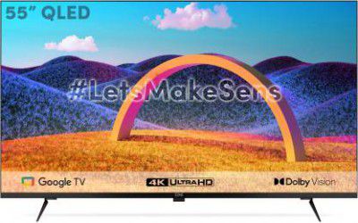 SENS Dwinci 140 cm 55" QLED Ultra HD (4K) Smart Google TV LumiSENS Panel (SENS55WGSQLED)