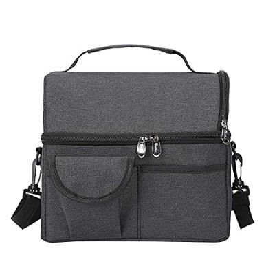 Sensitra Thermal Two Layers Large Office /Travel - Insulated Lunch Shoulder Handle Cooler Bag