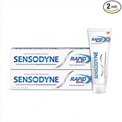 Sensodyne Multi-Pack Rapid Relief Sensitivity Relief Toothpaste 160 g Combo Pack (80 g x 2)