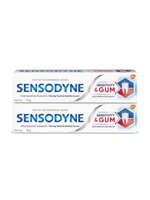 Sensodyne Set Of 2 Sensitivity & Gum Toothpaste For Strong Teeth & Healthy Gums - 70g Each