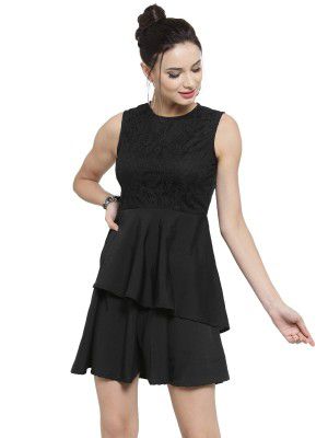 Sera Women's Georgette A-Line Mini Dress