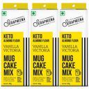 Serapheena Almond Flour Vanilla Victoria Mug Cake Mix, 42g x 3 | Pack of 3...