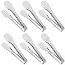 Serving Tongs Kitchen Tongs,Buffet Tongs, Stainless Steel Food Tong Serving Tong,small tongs 6 Pack (7 Inch)...