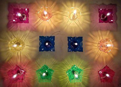[Set of 12] 3D Reflection Diya Combo (Reusable) 
