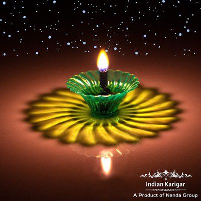 [Set of 12] 3D Reflection Diya Combo Reusable Diwali Oil Diya