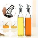 [Set of 2] Glass Oil Dispenser, Vinegar Dispenser, BPA Free, Salad Dressing Cruet Glass Bottle Olive Oil Bottles Dispenser, Set of 2...