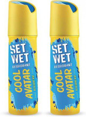 SET WET Cool Avatar Body Perfume Deodorant Spray - For Men  (300 ml, Pack of 2)