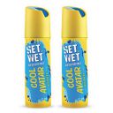 SET WET Deodorant For Men Cool Avatar Refreshing Mint, 150ml (Pack of 2)...