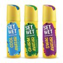 Set Wet Deodorant Spray Perfume, 150ml | Cool Charm and Swag Avatar | Pack of 3...