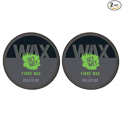 Set Wet Fibre Wax, for Extra Hair Volume, Strong Hold & Matte Finish, No Sulphate, No Alcohol, No Paraben, 60 g (Pack of 2)