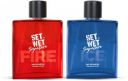 SET WET Fire & Ice Perfume for Men, Woody & Citrusy Long Lasting Perfume, Pack of 2 Eau de Parfum - 200 ml...