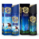 Set Wet Global Edition, Bali Bliss & Las Vegas Live, No Gas Perfume Body Spray & Deodorant For Men, Long Lasting Fragrances, Pack of 2,120 ml Each...