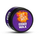 Set Wet Hair Wax For Men - Matte Wax, 60g | Matte Look, Strong Hold, Restylable Anytime...