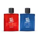 Set Wet Perfume for Men ICE & FIRE 100ml X 2 Packs...