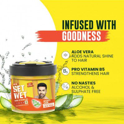 Set Wet Styling Hair Gel for Men - Sport Extreme, 250gm 