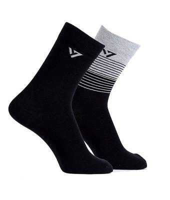 Seven by M.S. Dhoni, Men's Crew Socks, 100% Cotton, Pack of 2