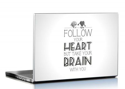 Seven Rays Follow Your Heart Laptop Skin Covers Fits - 15 x 10 Inches