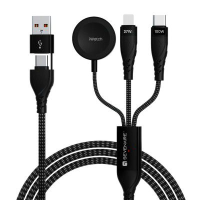Sevenaire for Apple Watch Charger, 100W 3-in-2 USB C Cable