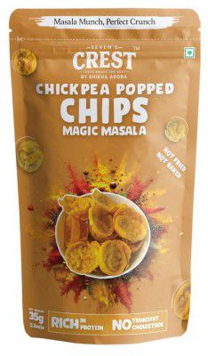 Seven's Crest Chickpea Popped Chips Magic Masala - ( 3 x 35g )