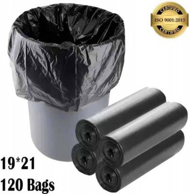 SEVENTEENSTITCH Biodegradable Garbage Bags Medium Size(Pack Of 3Roll) Pack Of 120 
