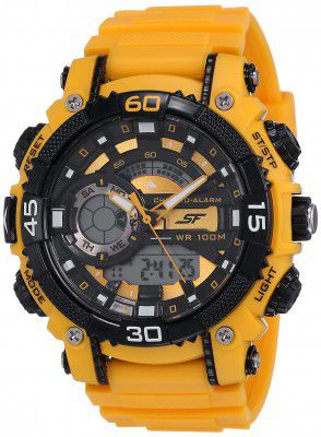 SF Analog-Digital Black Round Dial Men's Casual Watch-NN77070PP05