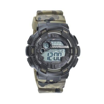 SF Camo Digital Black Round Dial Mens Sport Watch-77053PP08