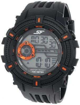 SF Digital Grey Dial Mens Watch-NL77080PP02/NN77080PP02/NP77080PP02