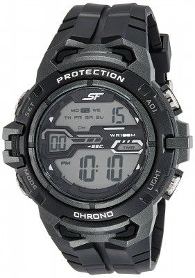 SF Digital Grey Dial Mens Watch-NL77076PP04/NP77076PP04