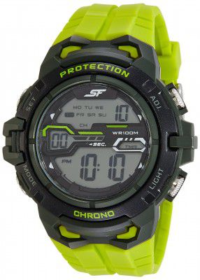 SF Digital Grey Dial Mens Watch-NL77076PP03/NP77076PP03