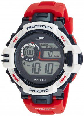SF Digital Grey Round Dial Mens Sport Watch-NN77075PP01