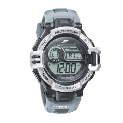 SF Economy Digital Black Round Dial Mens Sport Watch-77075PP07