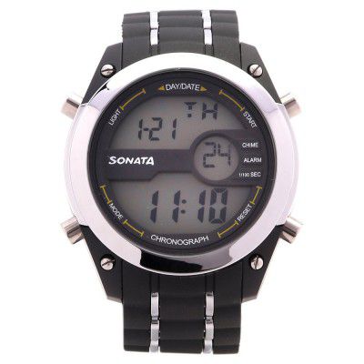SF Sporty Digital Grey Dial Mens Watch-NL77034PP01/NP77034PP01