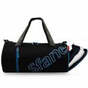 SFANE Polyester Duffle Gym Bag/Shoulder Bag for Men & Women with Separate Shoe Compartment (Blue & Black)...