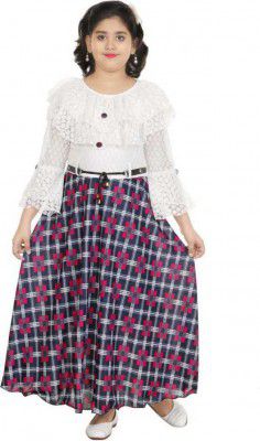 SFC FASHIONS Midi/Knee Length Festive/Wedding Dress  (Multicolor 3/4 Sleeve)