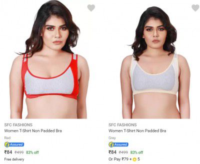 SFC FASHIONS Womens Bras Upto 85% Off Starting From Rs 84