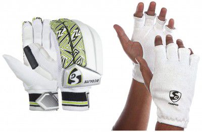 SG Ecolite Cricket RH Batting Gloves, Junior Color May Vary Campus Inner Gloves