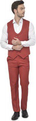SG RAJASAHAB  Men Single Breasted Solid Suit